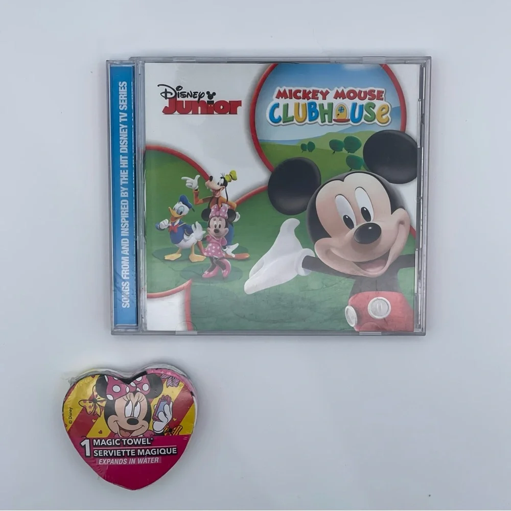 Disney Junior Mickey Mouse Clubhouse CD + Minnie Magic Towel Bundle
